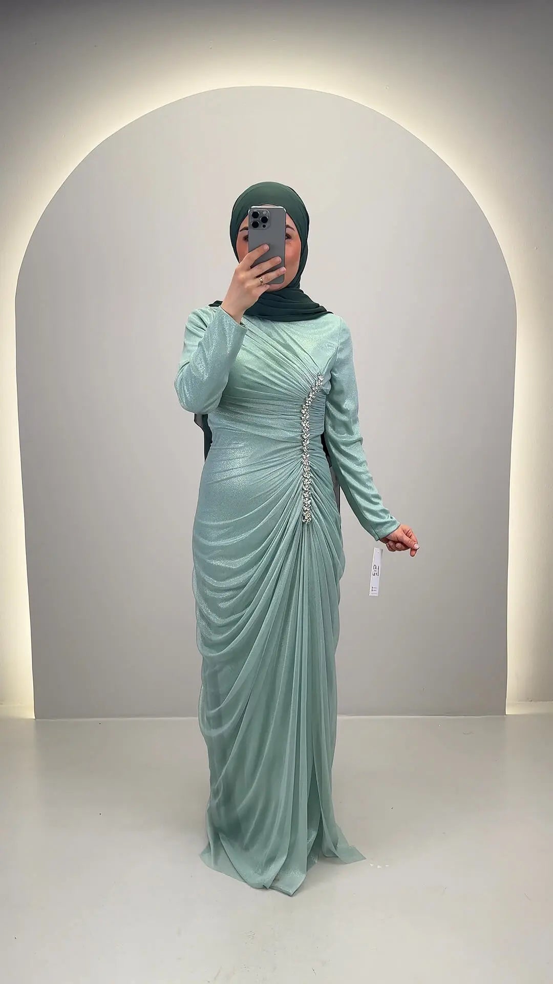 Velina Abito da sera menta