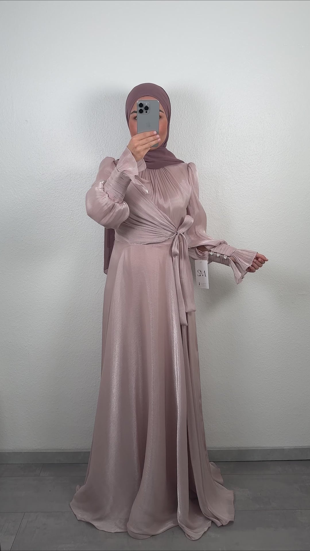 Robe de soirée Aren rose