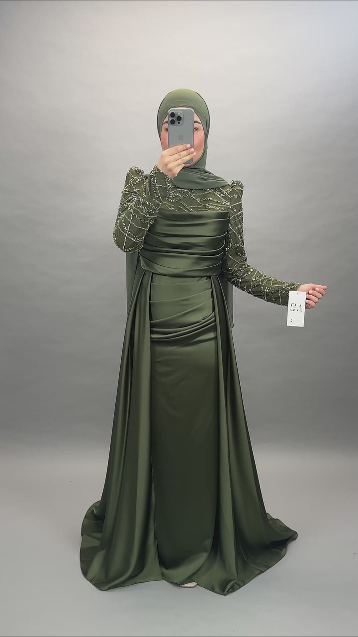 Arzu Abendkleid Khaki