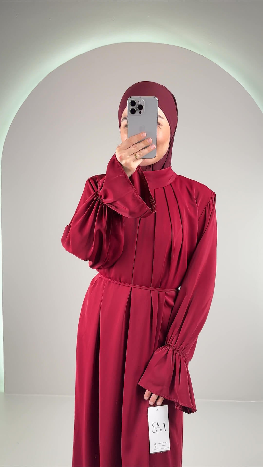 Riya Abendkleid Weinrot