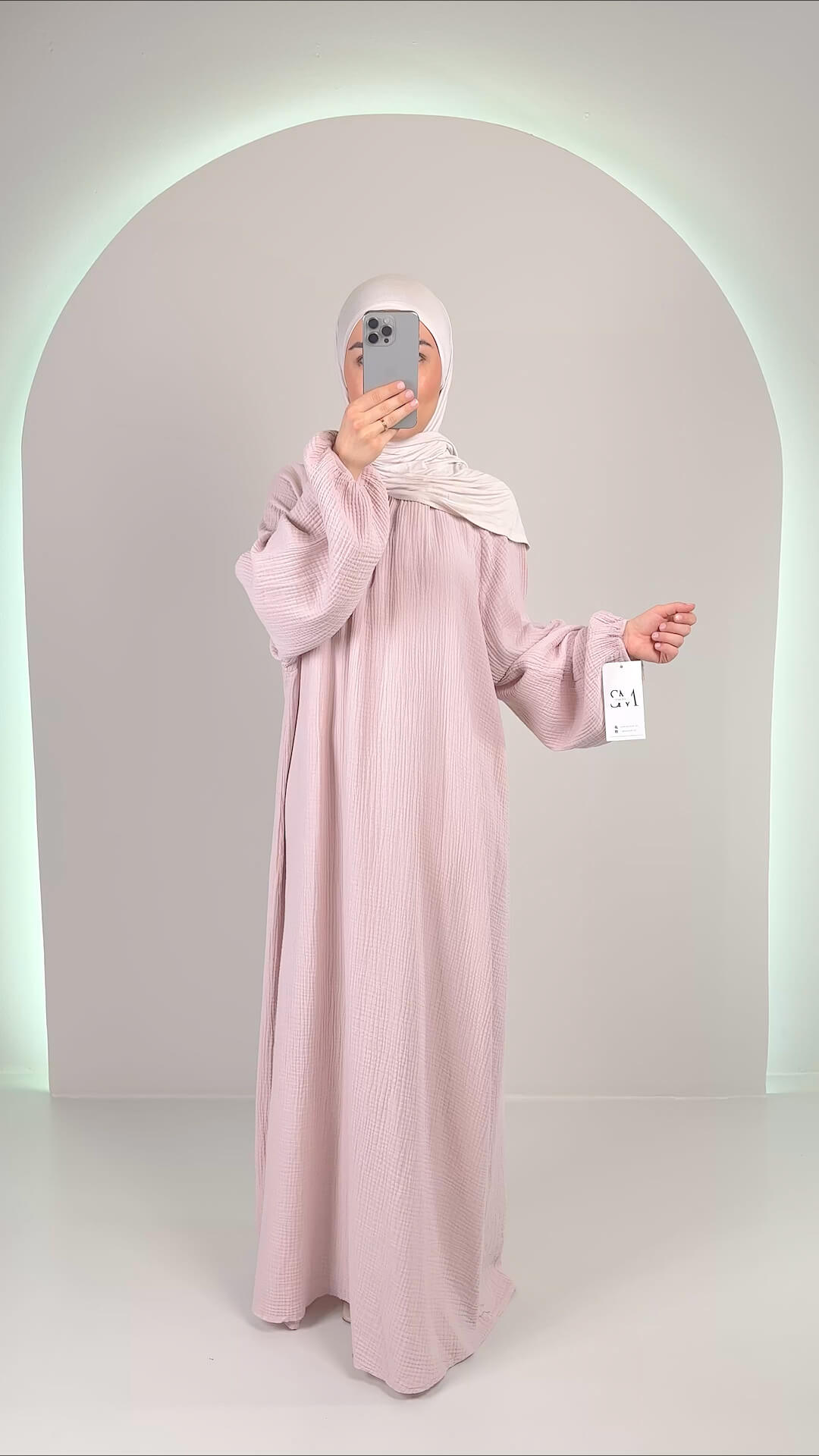 Sera Musselin Kleid Rosa