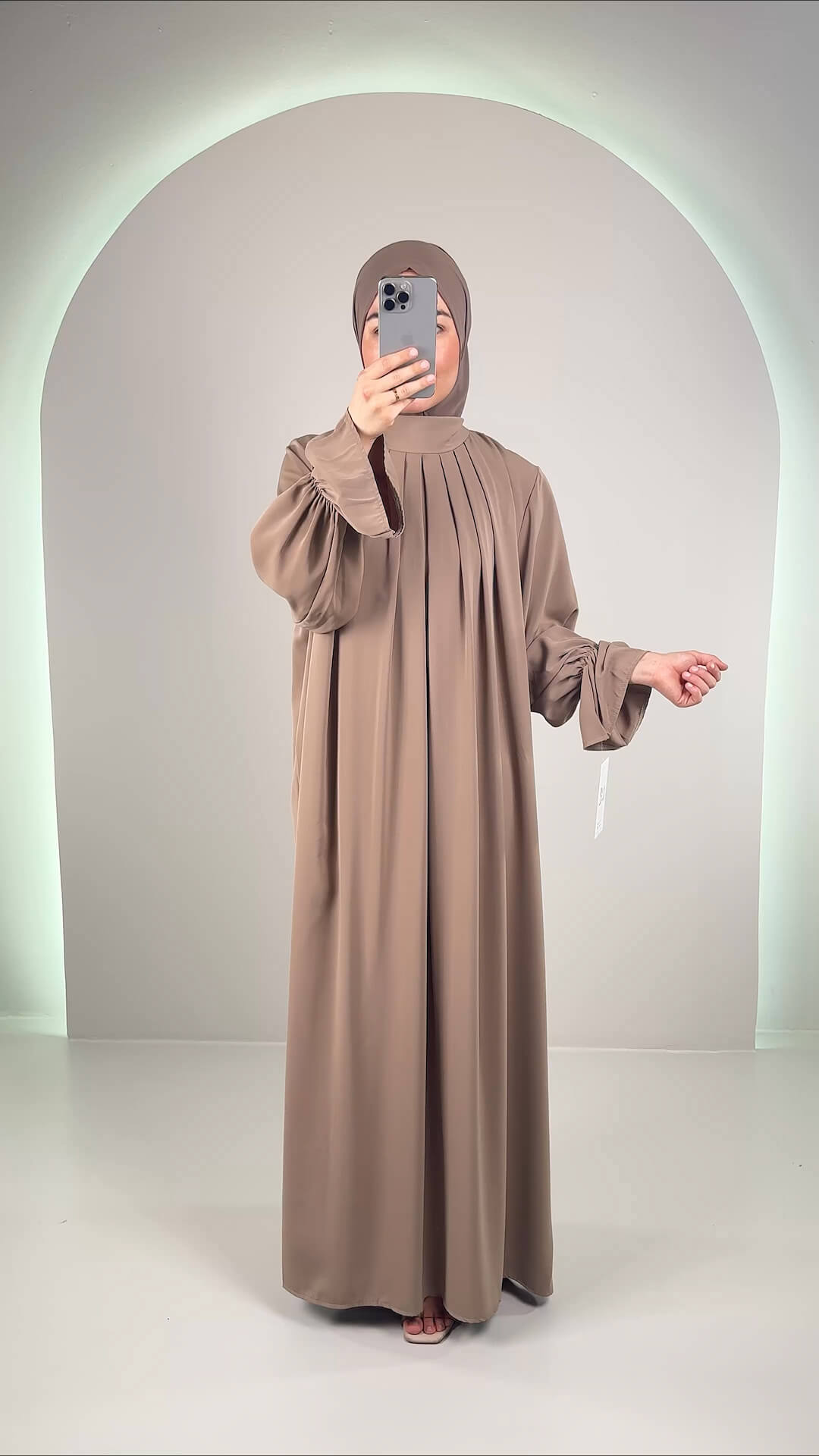 Riya Abendkleid Taupe