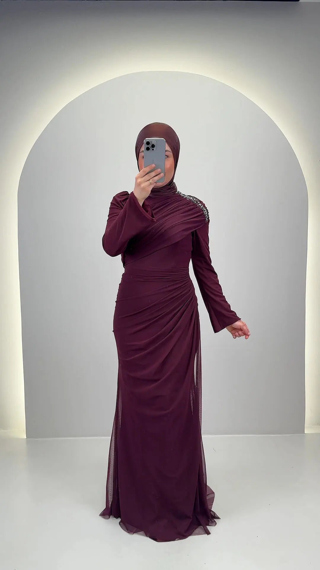Tuyana Evening dress Wine Red